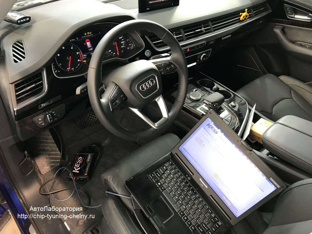 Чип-тюнинг Audi Q7 (4M) 3.0L TDI 249HP 2017 г.в.
