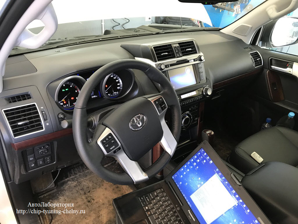Чип-тюнинг Toyota Land Cruiser Prado 150  2.8L 177 HP 2017г
