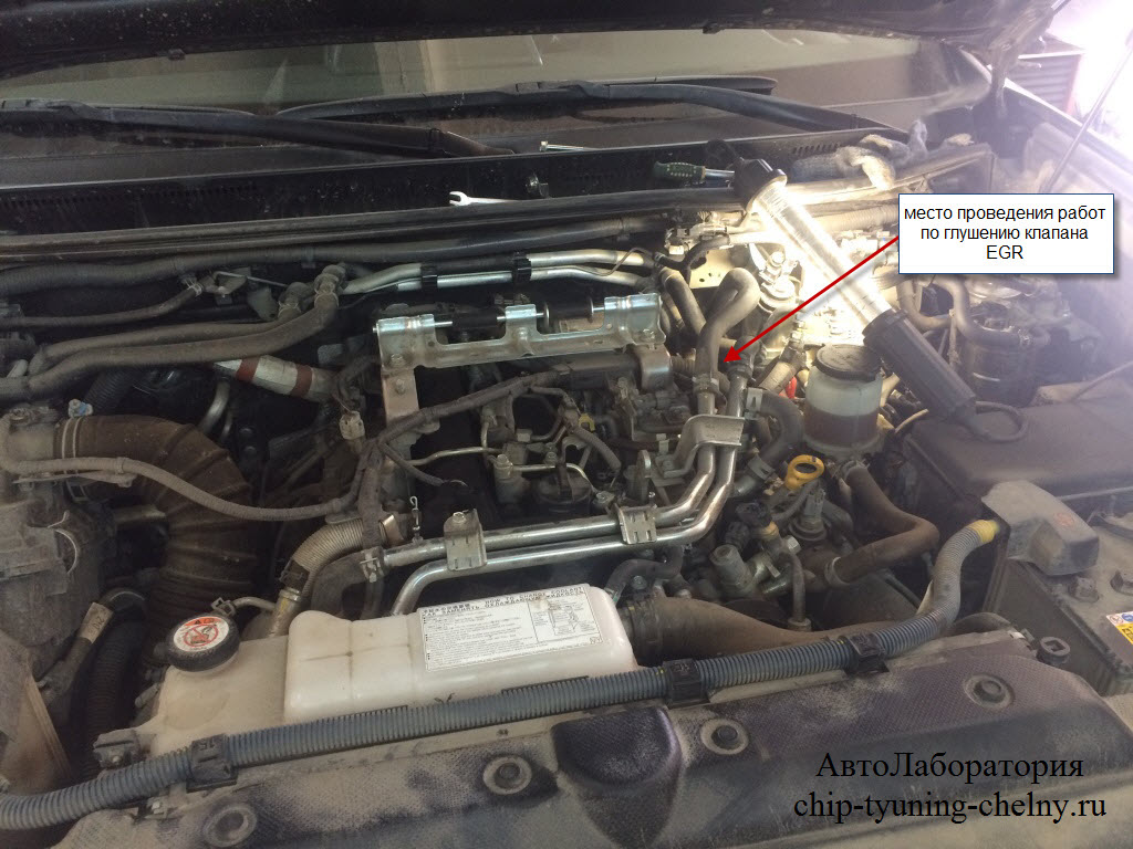 Чип тюнинг с отключением клапана EGR на Toyota Land Cruiser Prado 2.8 177hp 2016 года выпуска